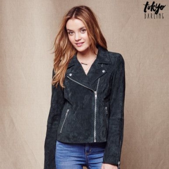 Tokyo Darling for Aeropostale suede moto jacket - Picture 3 of 6